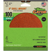 Gator 3001GA Sanding Disc, 5 in Dia, 100 Grit, Aluminum Oxide Abrasive, Paper Backing